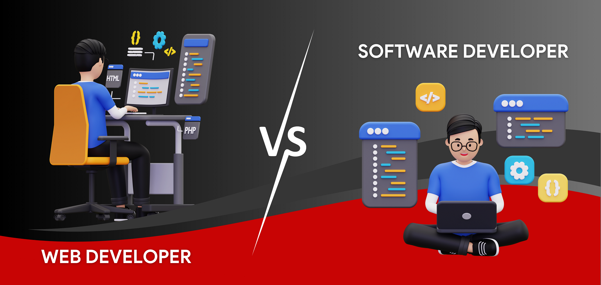 Web Developer vs Software Developer – Know the Difference!